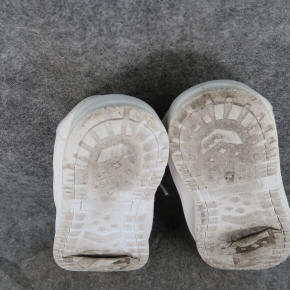 Casual Shoes Womens 6 Canvas Trainers Slip On Flat Moc Toe White Lightweight - Picture 10 of 12